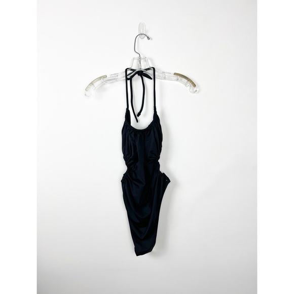 NWT Anine Bing Lilo Black One Piece Swimsuit w Cutouts L - Picture 2 of 11